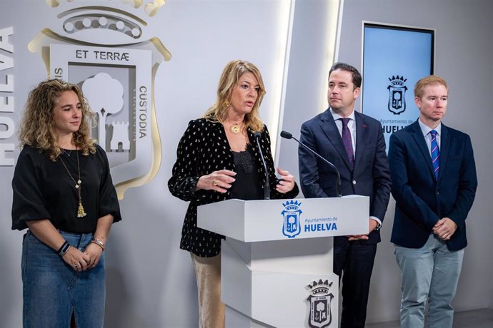 Presentación de la programación navideña del Ayuntamiento de Huelva.