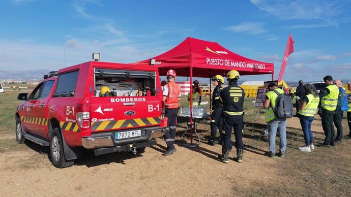 Simulacro de emergencia aeronáutica en el Aeropuerto de Palma