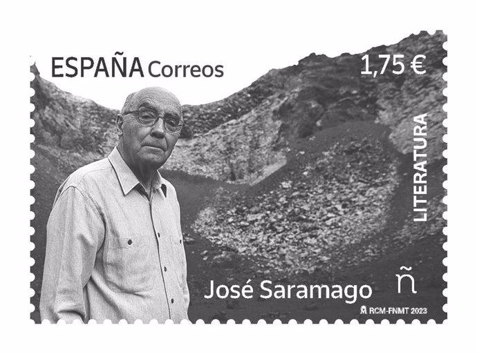 Sello de Correos dedicado a José Saramago