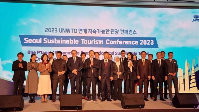 Conferencia de la Organización Mundial del Turismo (OMT) 2023 que se celebra en Seúl