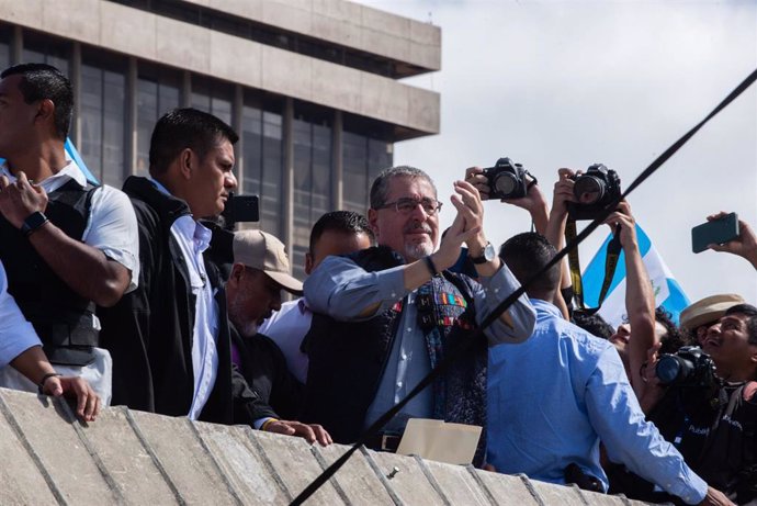 El presidente electo de Guatemala Bernardo Arévalo