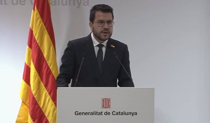 El presidente de la Generalitat, Pere Aragons