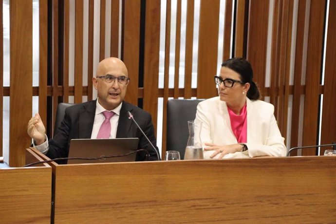 El director general de Ordenación, Formación y Promoción Turística, Miguel Ángel Rodríguez, en una jornada informativa sobre la ley de alquiler vacacional