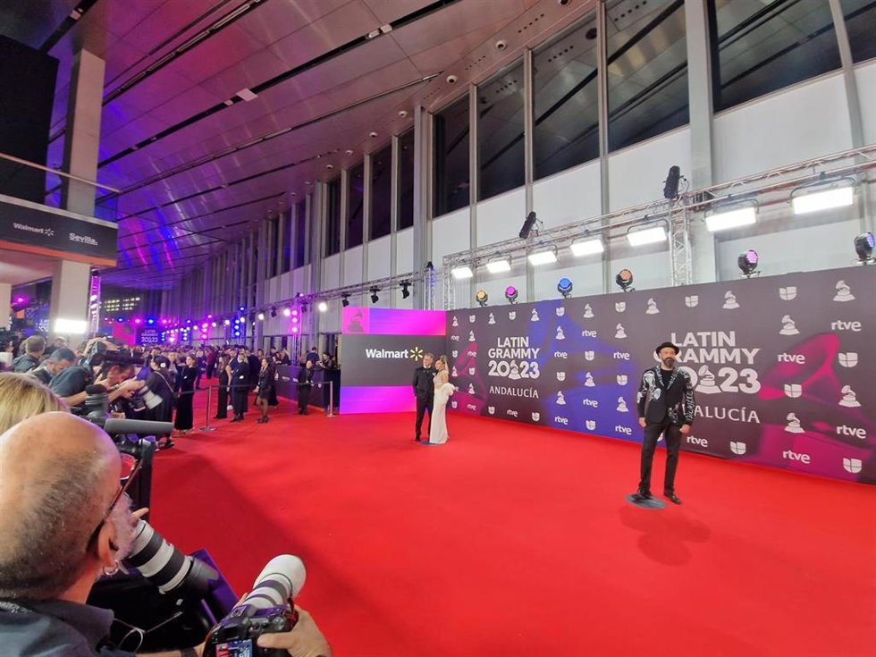 Alfombra roja de la gala de los Grammy en Sevilla.