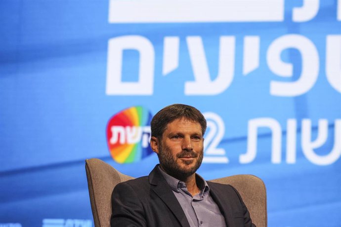 Archivo - El ministro de Finanzas israelí, Bezalel Smotrich