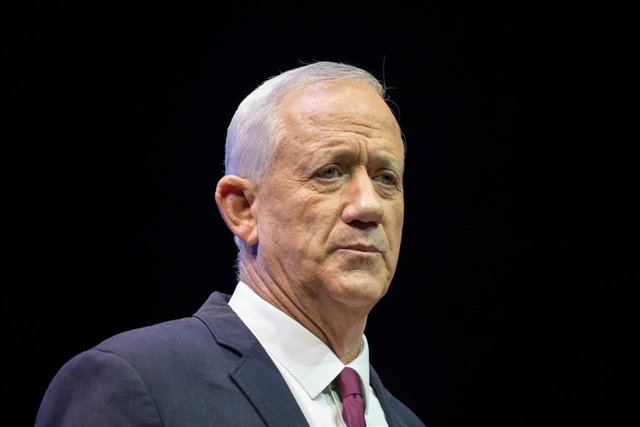 Archivo - El líder de la oposición de Israel y miembro del gobierno de emergencia, Benny Gantz
