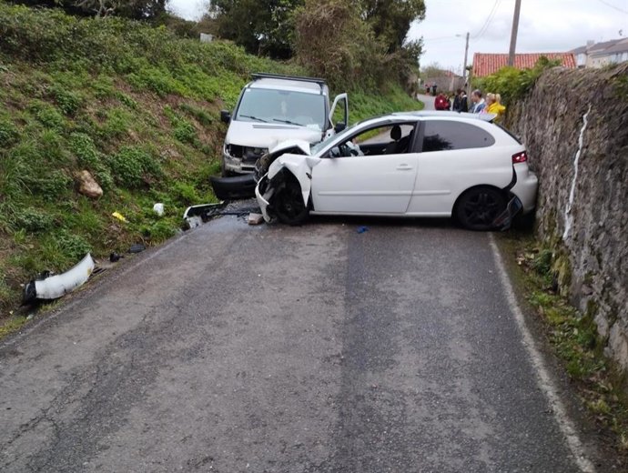 Vehículos accidentados.