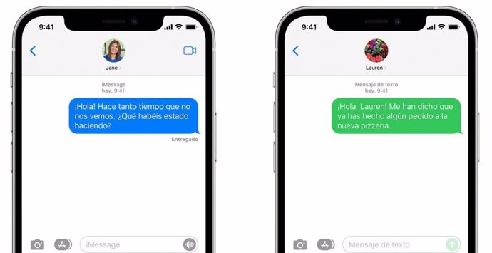 Servicio de mensajería iMessage de Apple.