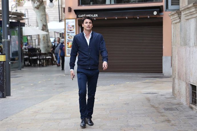 El empresario Michele Pilato y presunto socio de Carlos García Roldán, conocido como 'Charly', a su llegada a la Audiencia Provincial de Baleares, a 17 de noviembre de 2023, en Palma de Mallorca, Mallorca, Baleares (España). 