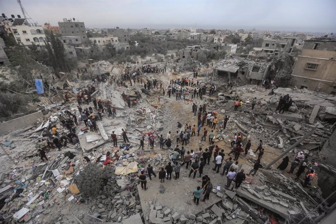 Edificis destruïts pels bombardejos d'Israel