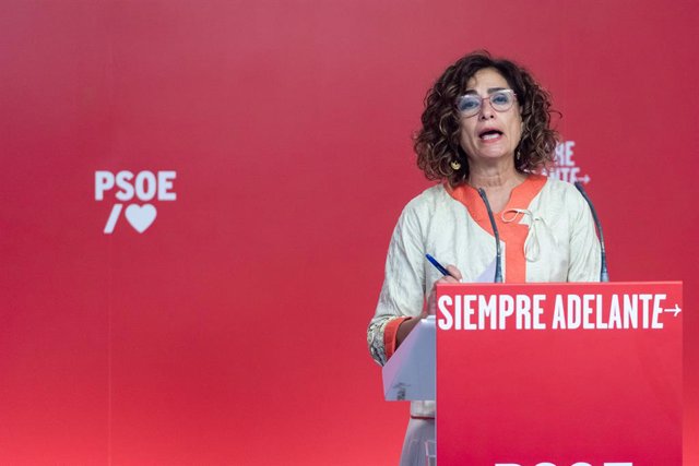 Archivo - La ministra d'Hisenda en funcions i sots-secretària general del PSOE, María Jesús Montero