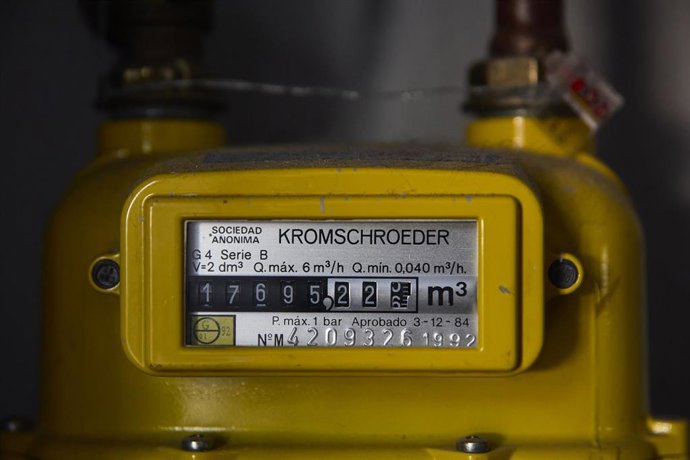 Archivo - Un contador de gas