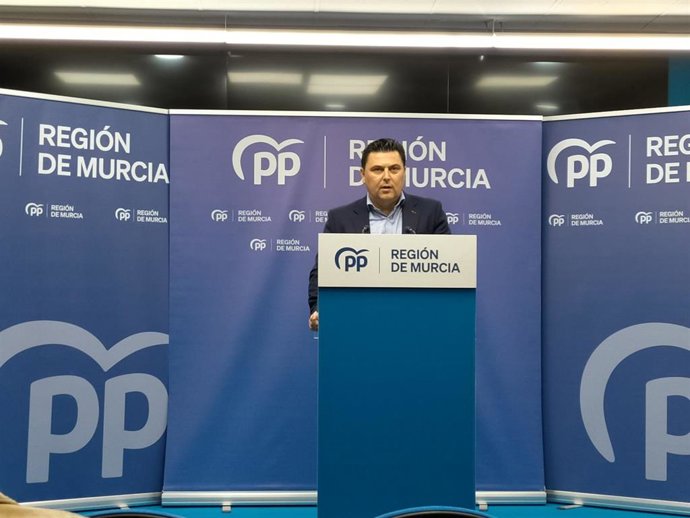 El secretario general del Partido Popular de la Región de Murcia, José Miguel Luengo