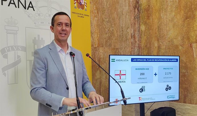 Archivo - El subdelegado de Gobierno en Almería, José María Martín, en una imagen de archivo.