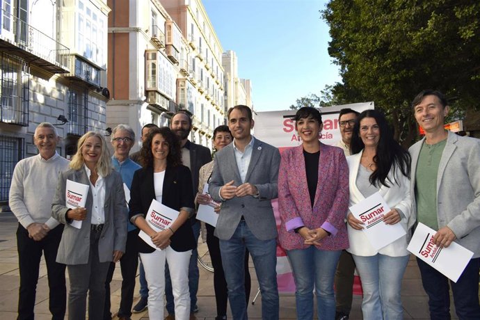 Presentación de la oficina parlamentaria de Sumar en Málaga.