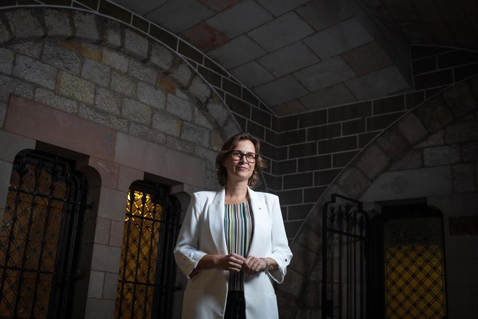Archivo - La consellera de Acción Exterior y Unión Europea de la Generalitat, Meritxell Serret, posa para Europa Press, en la consellería de Acción Exterior, a 11 de octubre de 2023, en Barcelona, Catalunya (España).