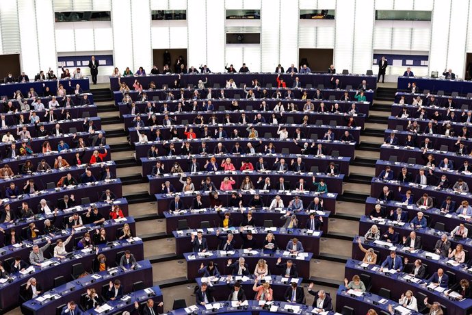 Archivo - Pleno del Parlamento Europeo en Estrasburgo