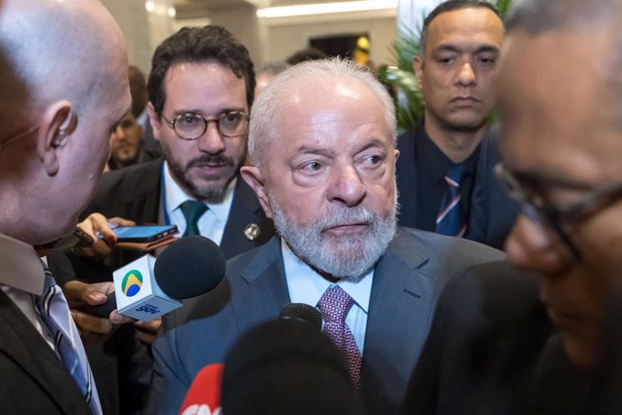 Archivo - September 20, 2023, New York, United States, USA: The President of Brazil Luiz Inácio Lula da Silva after meeting with North American President Joe Biden at a Hotel on Manhattan Island in New York City in the United States this Wednesday, 20.