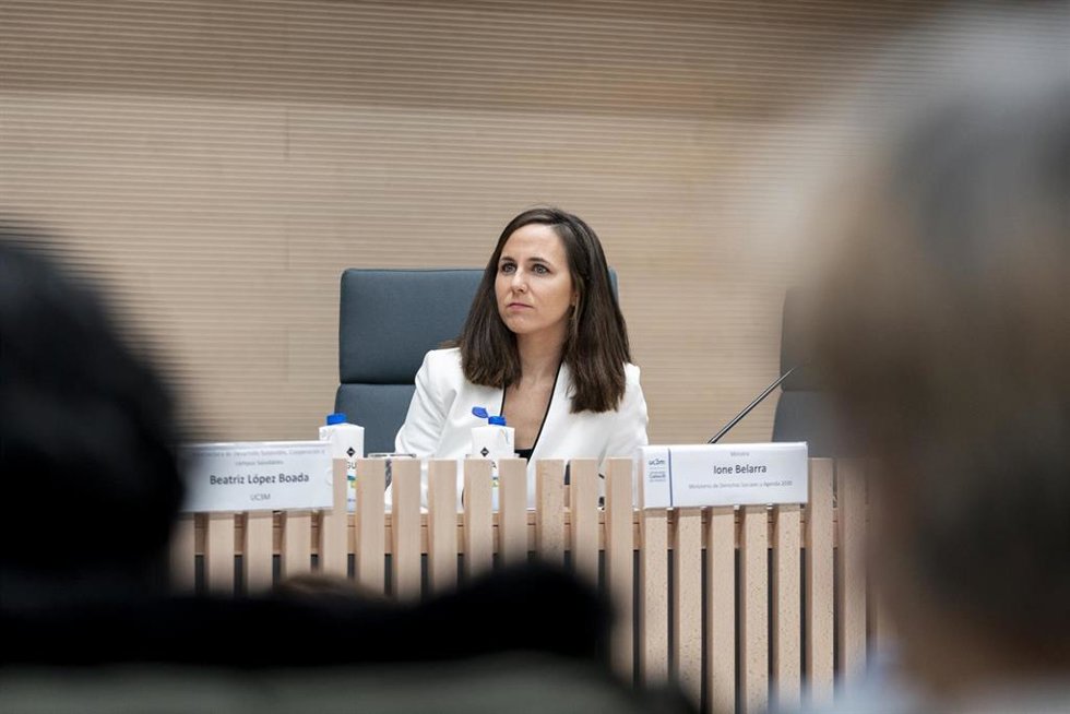 La ministra de Derechos Sociales y Agenda 2030 en funciones, Ione Belarra.