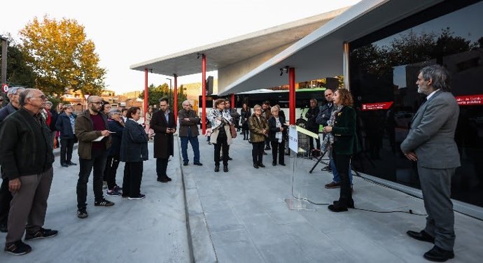 La estación de autobuses de Juneda