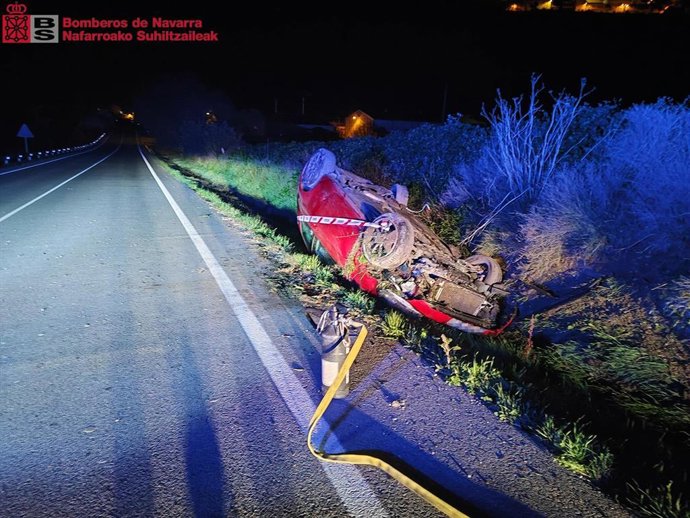 Imagen del vehículo accidentado.
