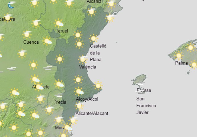 Predicción del tiempo para este sábado 18 de noviembre