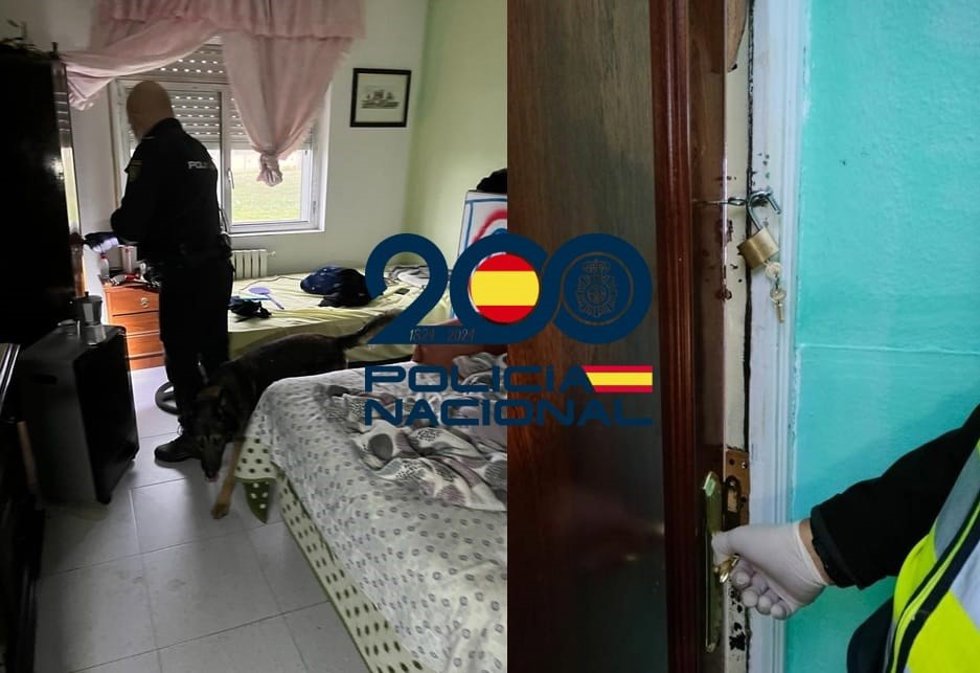 Foto de la operación de la Policía Nacional en Valladolid