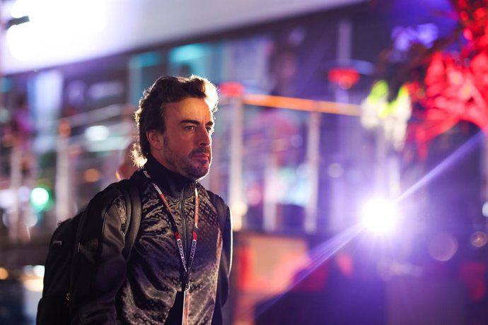 ALONSO Fernando (spa), Aston Martin F1 Team AMR23, portrait during the 2023 Formula 1 Heineken Silver Las Vegas Grand Prix, 21th round of the 2023 Formula One World Championship from November 17 to 19, 2023 on the Las Vegas Strip Circuit, in Las Vegas, 