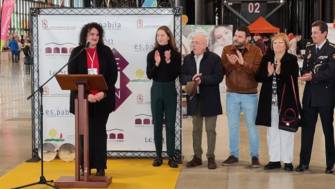 La concejala de Juventud, Vera López, durante la presentación de Expojoven en el Palacio de Exposiciones de la ciudad