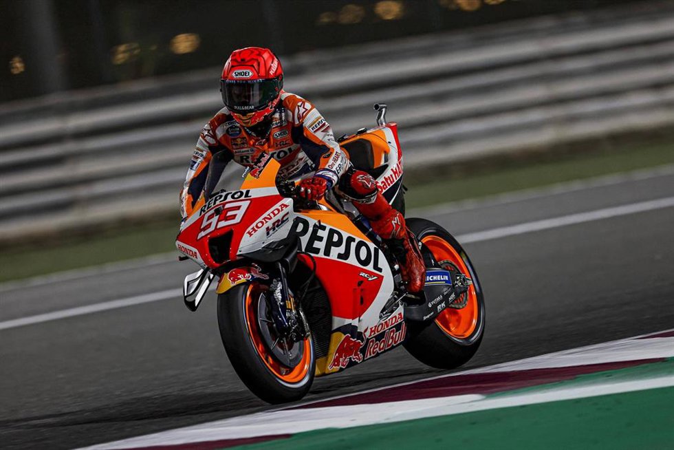 Archivo - Marc Márquez, durante un Gran Premio.