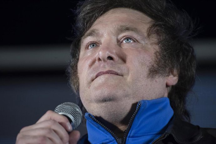 November 16, 2023, Cordoba Capital, Cordoba, ARGENTINA: The presidential candidate of La Libertad Avanza (LLA), Javier Milei, closes his electoral campaign in the capital of Cordoba.