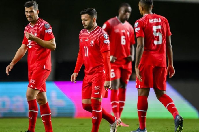 Renato Steffen, durante un partido con la selección suiza.
