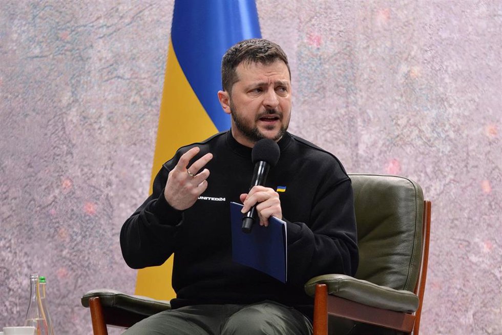 Archivo - El presidente de Ucrania, Volodimir Zelenski.