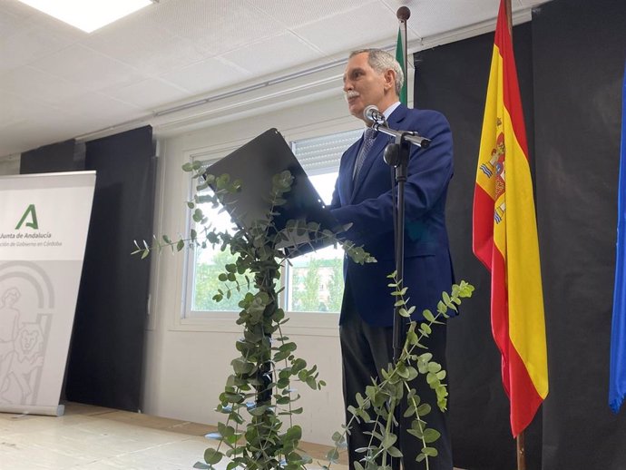 Archivo - El delegado de Desarrollo Educativo y Formación Profesional de la Junta en Córdoba, José Francisco Viso, en la inauguración del presente curso escolar 2023/24.