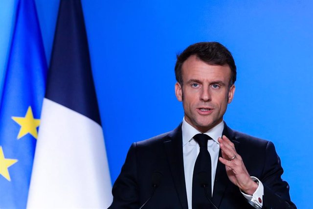 Archivo - El presidente de Francia, Emmanuel Macron