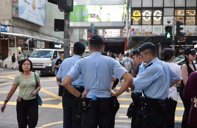 Archivo - Policía en Hong Kong