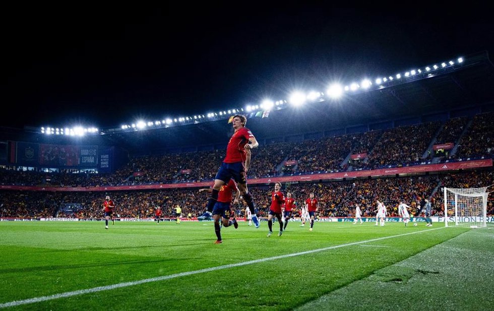 El defensa de la selección española Robin Le Normand