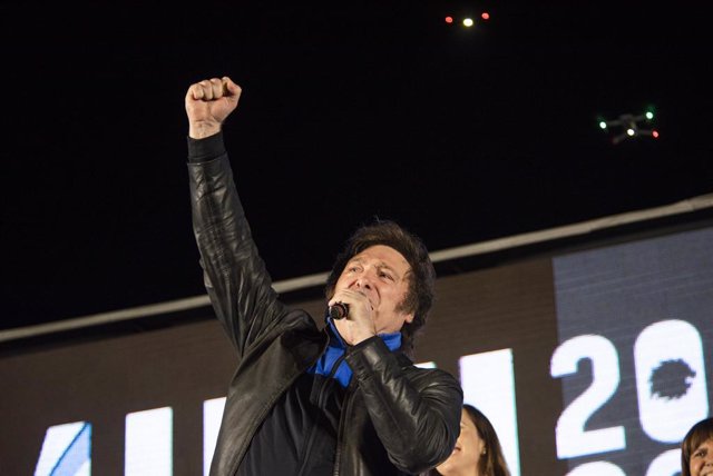 El candidato presidencial de Argentina, Javier Milei