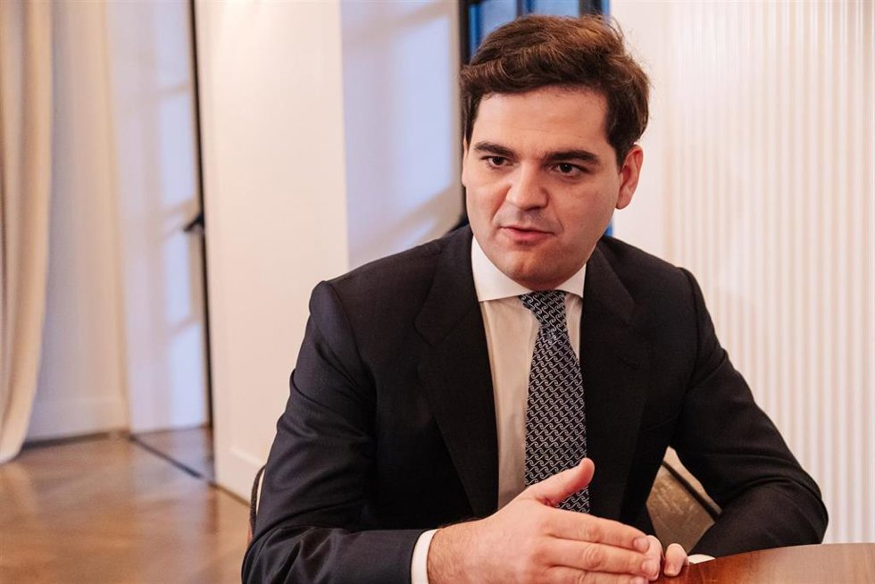 El socio de McKinsey & Company, Santiago Fernández, durante una entrevista para Europa Press, a 13 de noviembre de 2023, en Madrid (España).