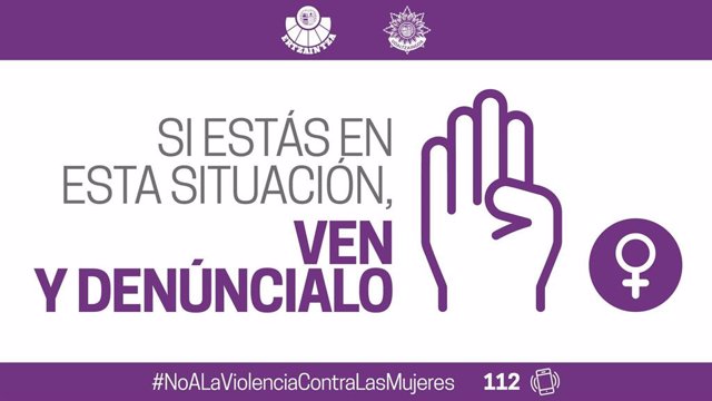 Cartel en el que se anima a denunciar los casos de violencia machista