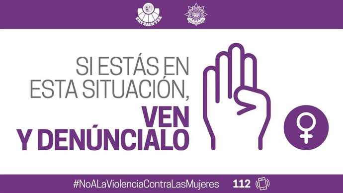 Cartel en el que se anima a denunciar los casos de violencia machista