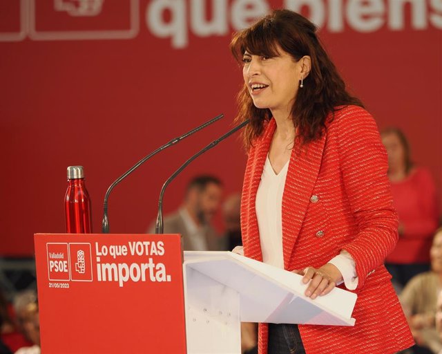 Archivo - Ana Redondo, interviene durante un acto del PSOE. Foto de Archivo