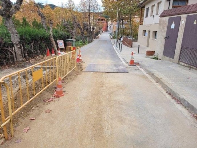 Obras en Vallgorguina (Barcelona)
