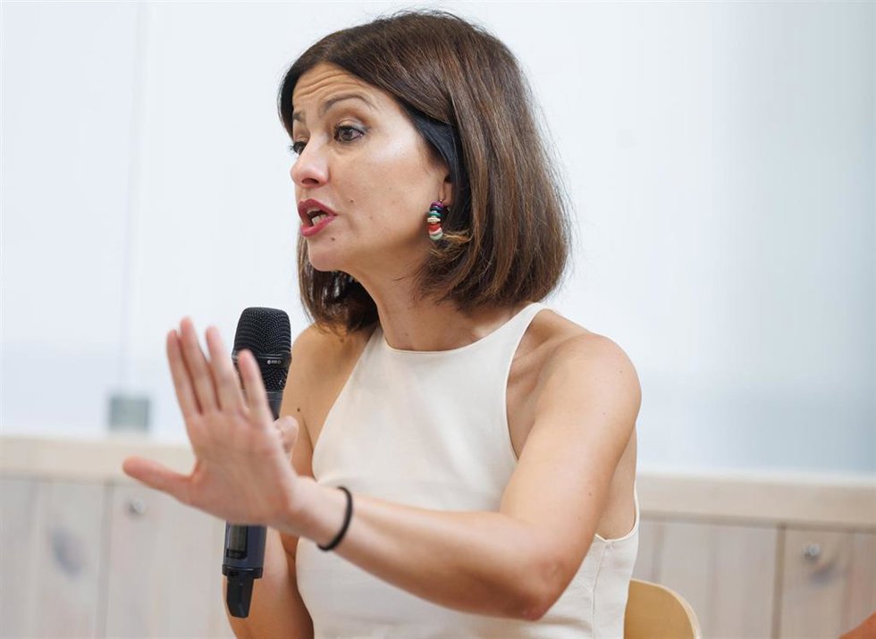 Archivo - La diputada del Parlamento Europeo, Sira Rego, participa en un acto de Sumar, en el espacio Ecooo, a 19 de julio de 2023, en Madrid (España).