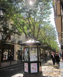 Archivo - Imagen de archivo de un kiosco de la ONCE