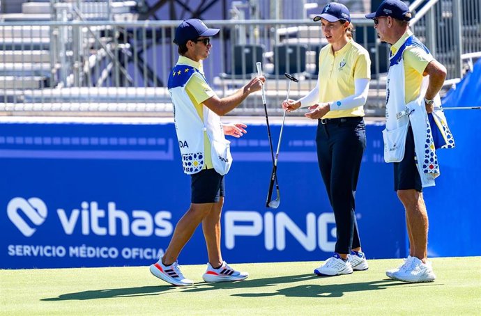 Archivo - Carlota Ciganda durante la celebración de la Solheim Cup 2023, en la que Vithas fue servicio médico oficial.