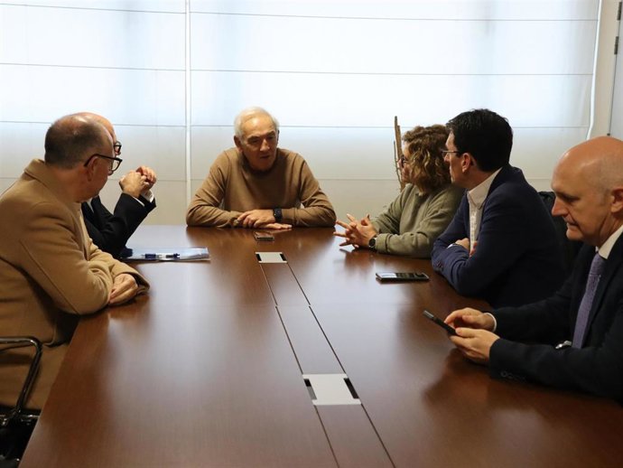 Un momento de la reunión.