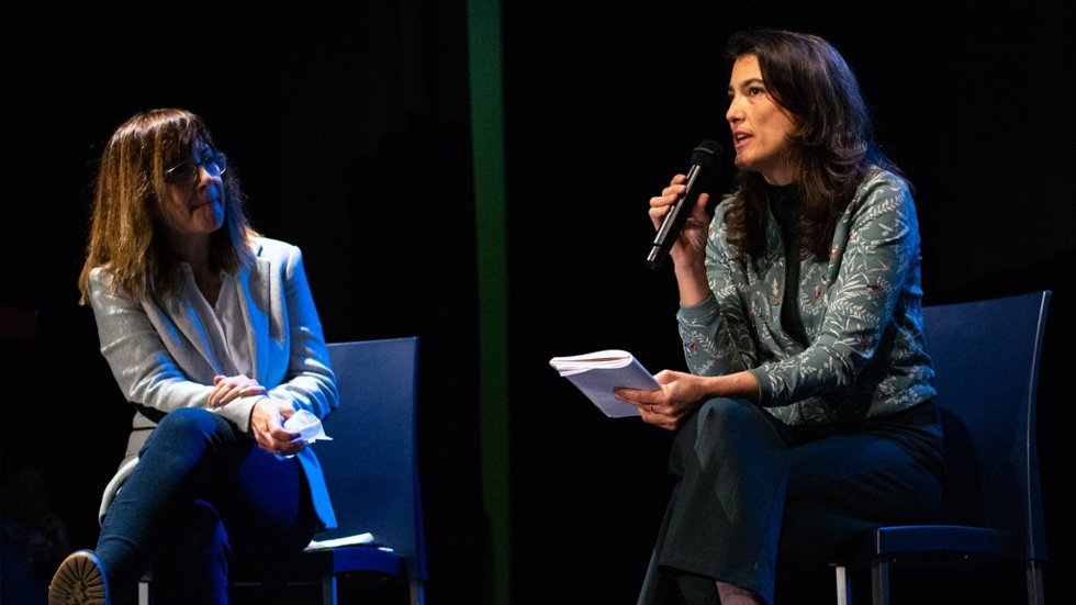 Archivo - La concejala Mar Barberán y la diputada autonómica Manuela Bergerot