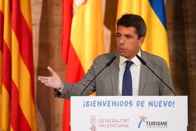El presidente del PPCV y presidente de la Generalitat Valenciana, Carlos Mazón