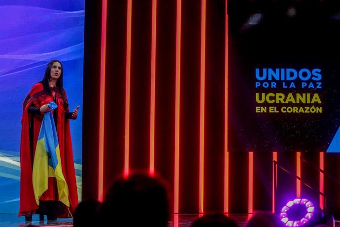 Archivo - La ganadora de Eurovisión en 2016, Jamala, en el especial solidario Unidos por la paz: Ucrania en el corazón